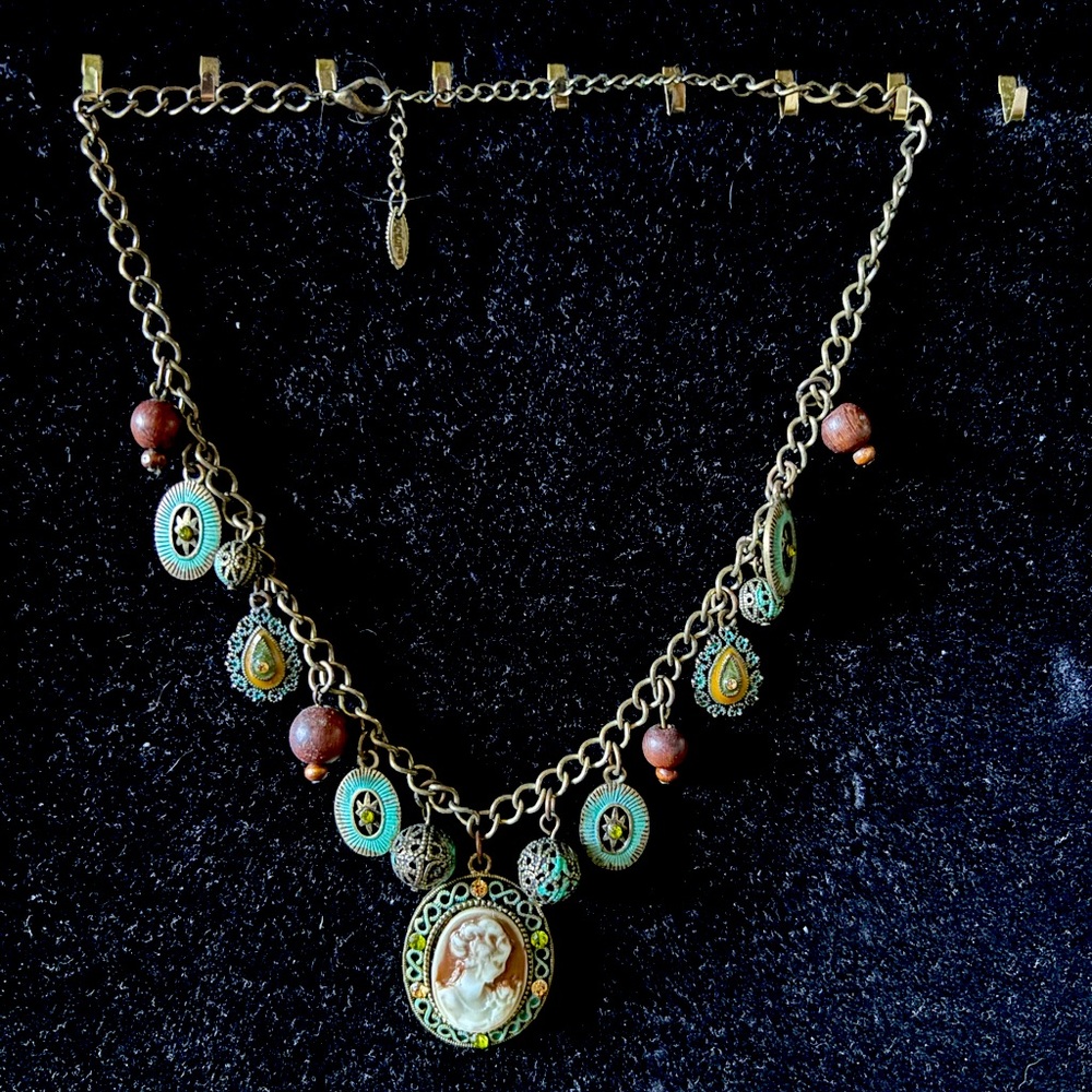 Lovely Recrafted Cameo Necklace, Local Artisan Created This Beauty